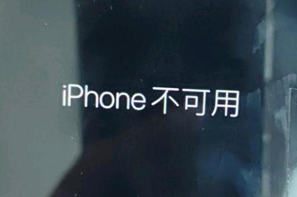 雷鸣镇苹果服务网点分享锁屏界面显示“iPhone 不可用”如何解决 